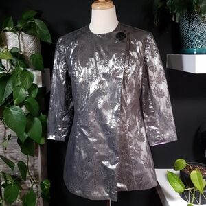 NWT Kelly Madden Metallic Lightweight Lace Coat
